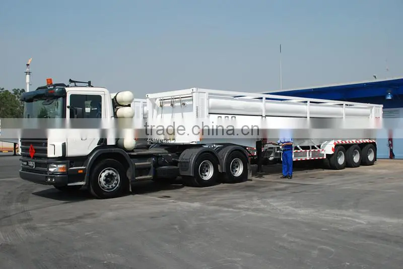 China Yukun 8 tubes skid CNG trailer truck for sale