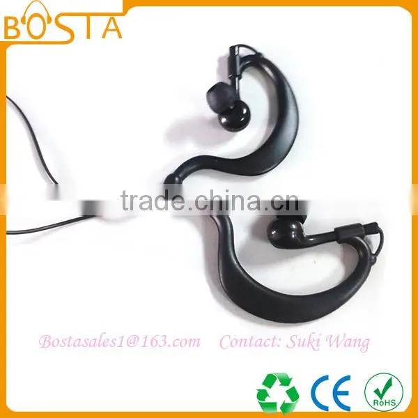 Popular professional music mobile phone accessory fancy fashion black wired earphones