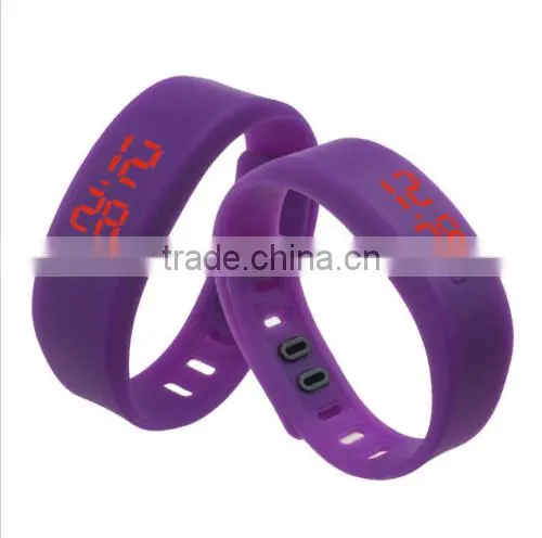 New Colorful Mens Womens Silicone LED Rubber Bracelet Touch Digital Wrist Watch