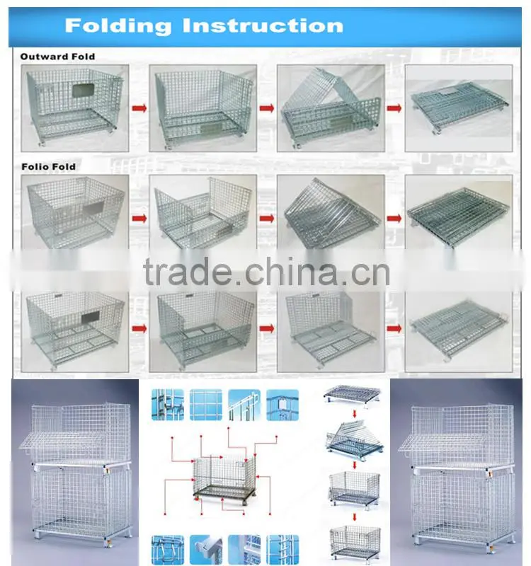 Heavy Duty Stackable Wire Mesh Cage