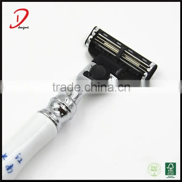 New arrival removable Chinese style mach 3 blades ceramic shaving razors