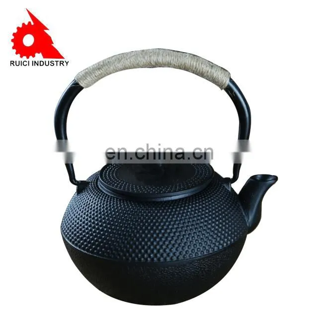 Pumpkin Tea Kettle with 2 Cups Japanese Tea Set with Stainless Steel Infuser Enamel Tetsubin Chinese Cast Iron Teapot Pot Set