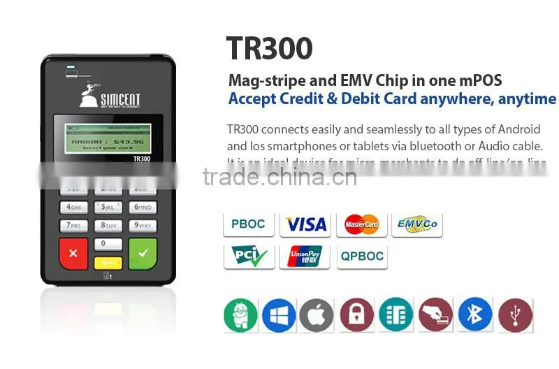 card swipe machine POS terminal magnetic card machine