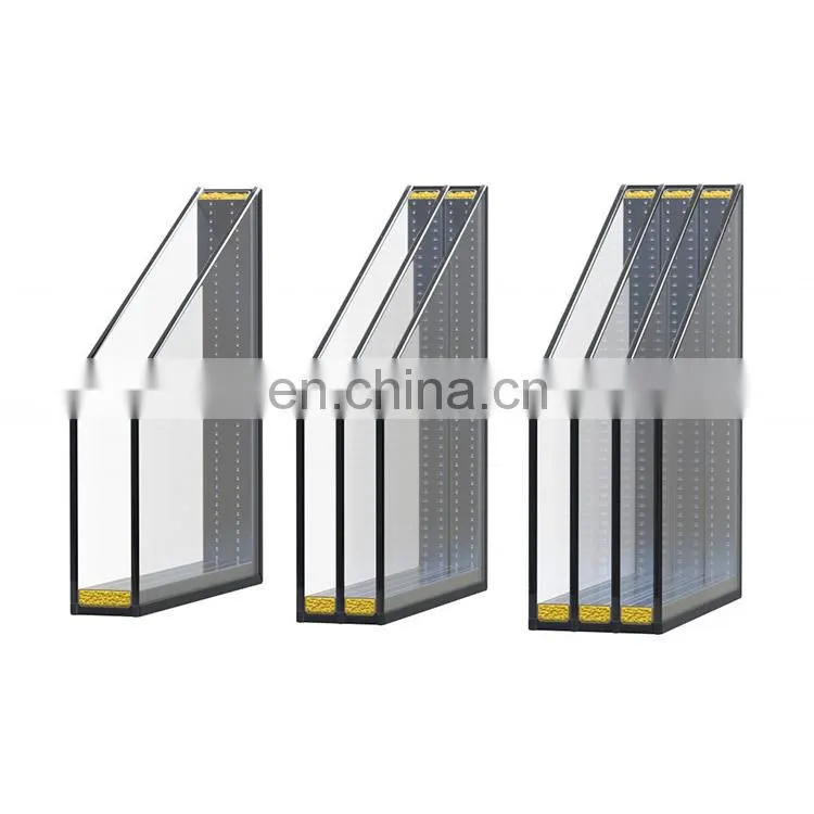 Insulated Tempered Aluminum Sliding Window Office Double Curved Glazed Square Meter Low-E Glass