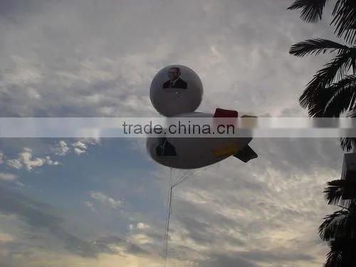 helium pvc inflatable blimp for display