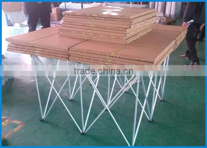 ACS wooden stage, aluminum stage, used portable stage for sale