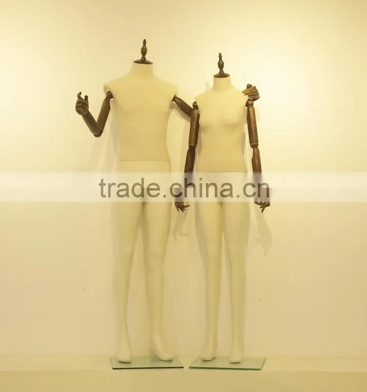 flexible male mannequin with neck cup