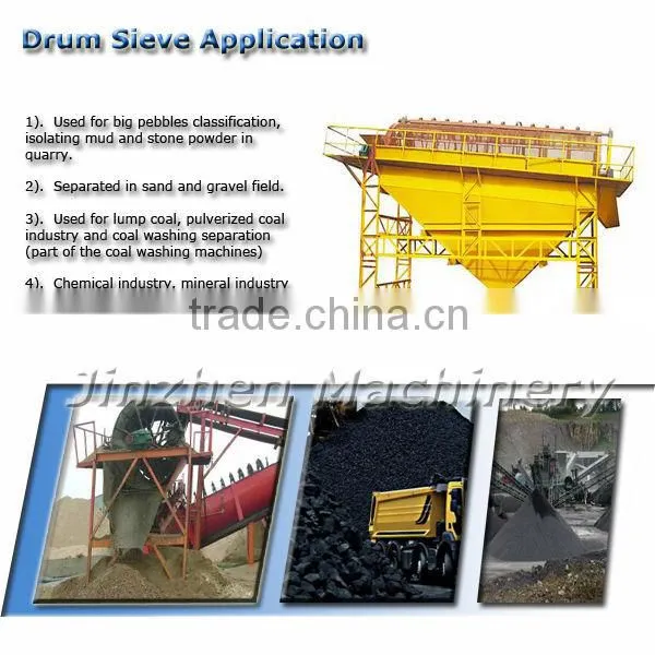 Single layer Soil Trommel Screen Rotating Drum Sieve