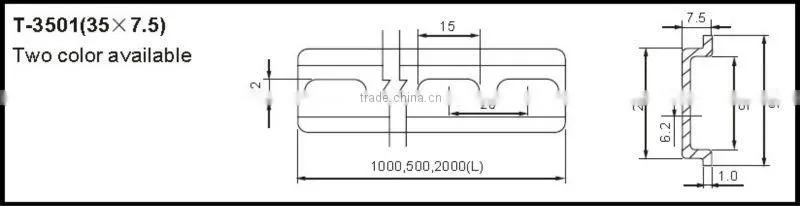 steel din rail 35mm width