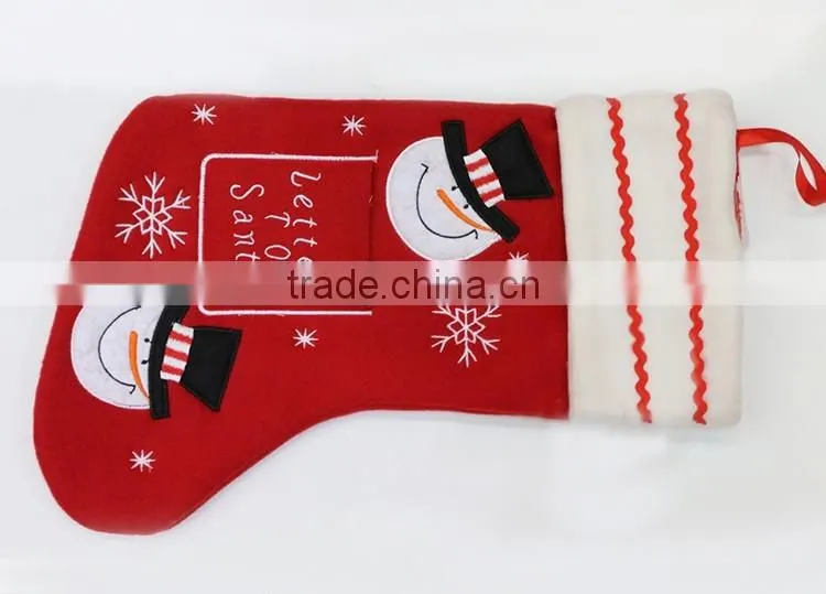 Personalized Christmas Stockings Red/Green Christmas Stockings Wholesale Accesorios De Navidad Decoration Christmas Gift