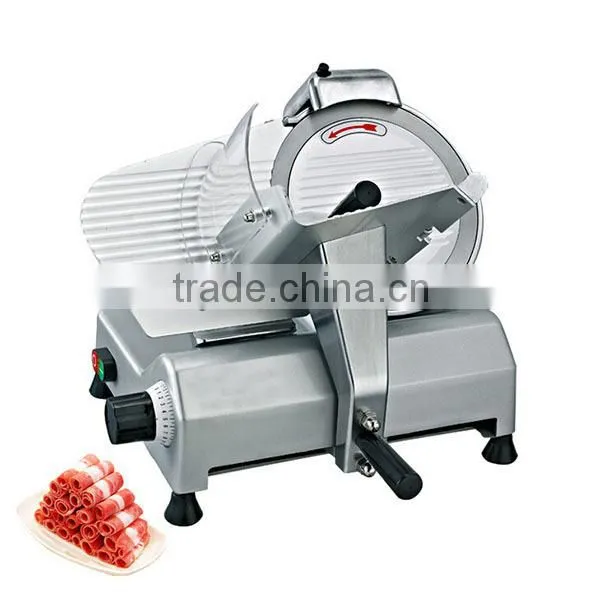 Manufacture Hotel Commercial Electric Semi Automatic Industrial Frozen Meat Slicer 10inch blade dia. 250mm
