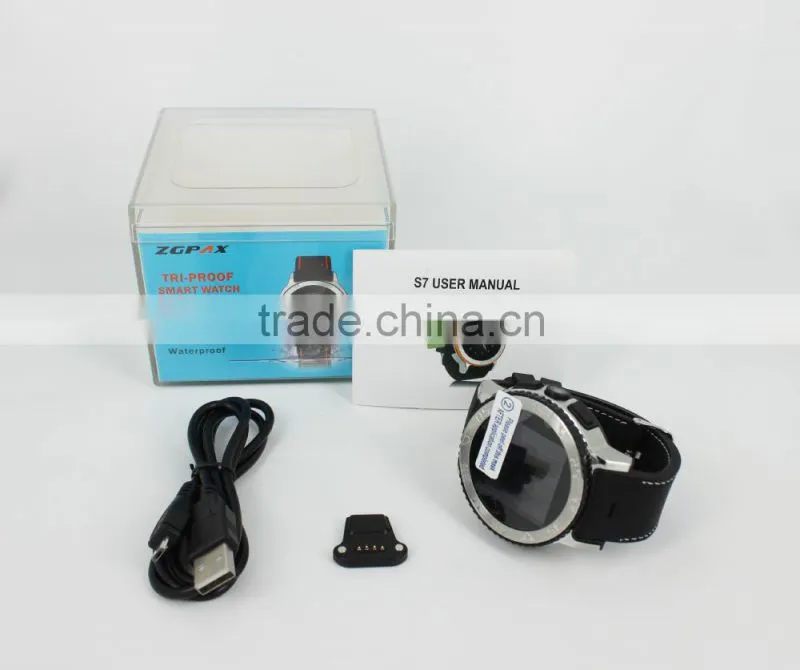 Android 3G Smart Watch Phone S7 / Android 4.4 WIFI smart watch phone