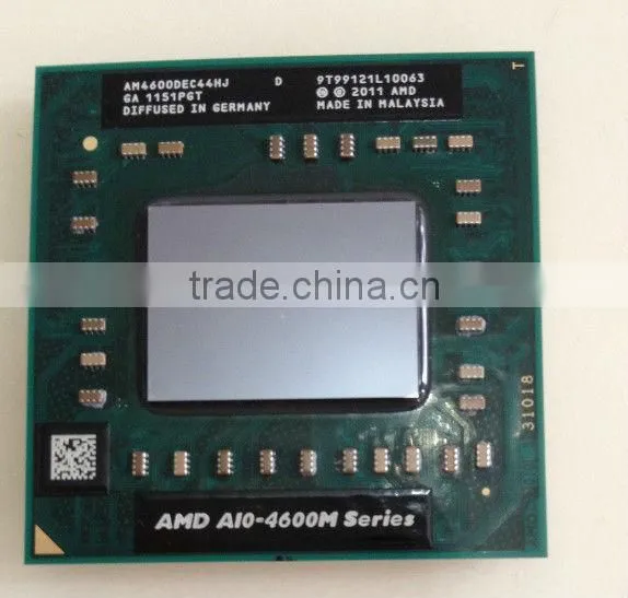 100% NEW AMD Notebook CPU A10-4600M - AM4600DEC44HJ Turbo frequency 3200 MHz