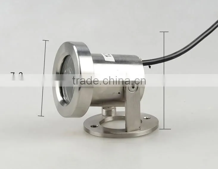 IP68 Waterproof 316 Stainless Steel Underwater LED Spotlight,3W LED Underwater Light