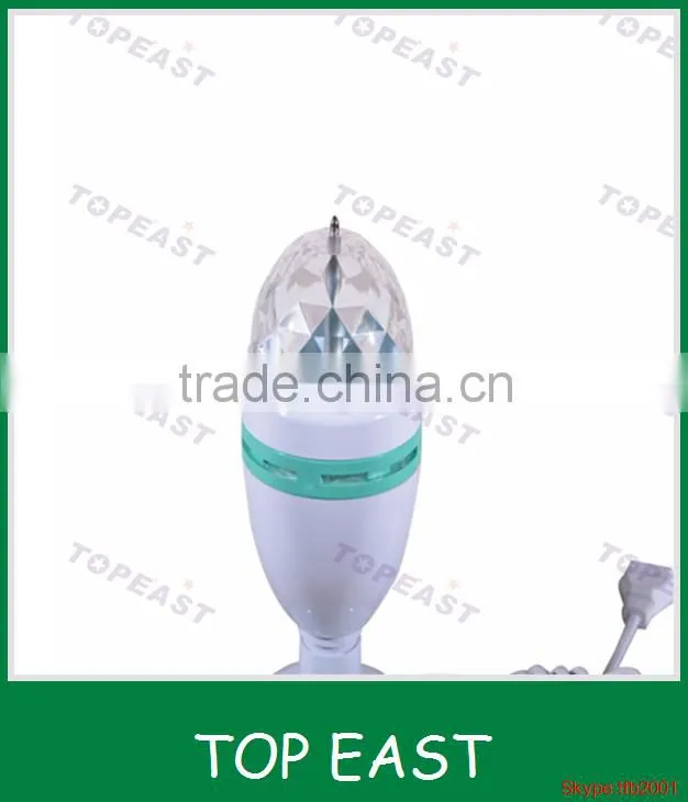 Hot selling new led bulb 3W E27 B22 RGB Crystal Ball Rotating light cheaper price