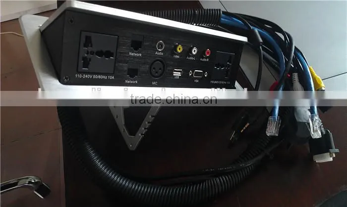 BW-T650 Office Furniture Aluminum Pop Up Desk Socket Panel/Conference Table Power Outlet
