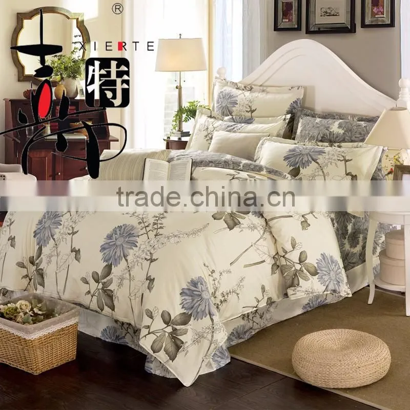 100% cotton reactive printed twill fabric cotton paint chinese bedding set bedding set