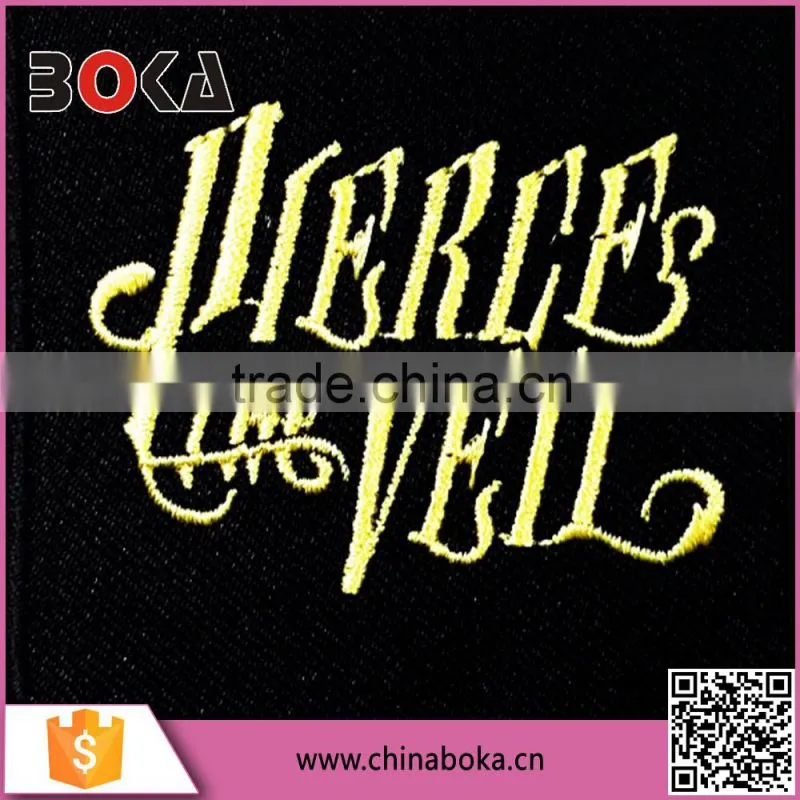 BOKA embroidery funny letters patches factory direct sell applique for wholesale