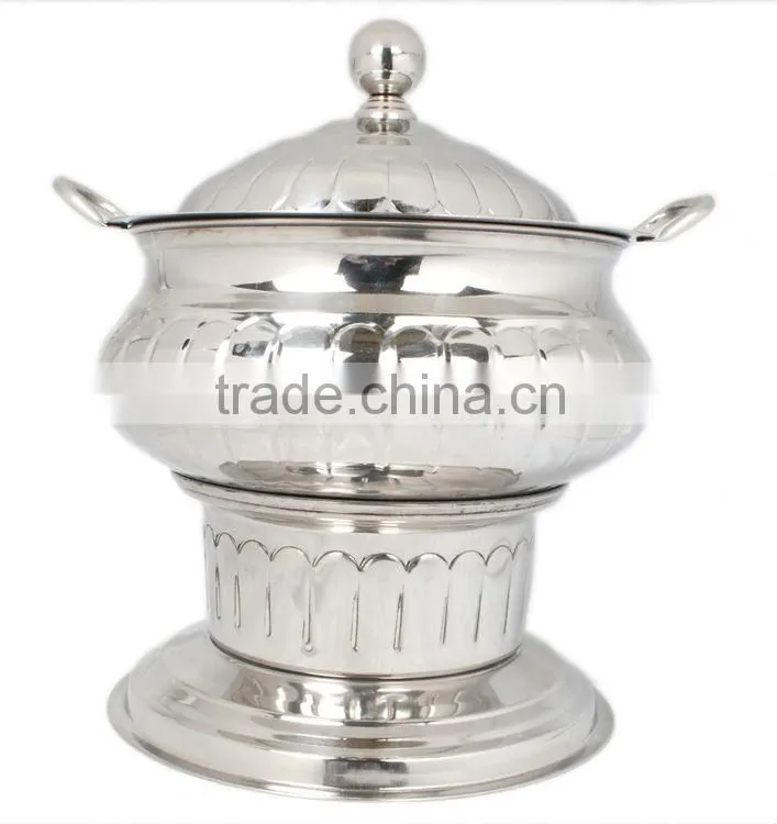 Steel Cheffing Dish, Wedding & Party utensils, food serving dish, hot keeping dish, Catering item, Hotel & Restaurant utensils