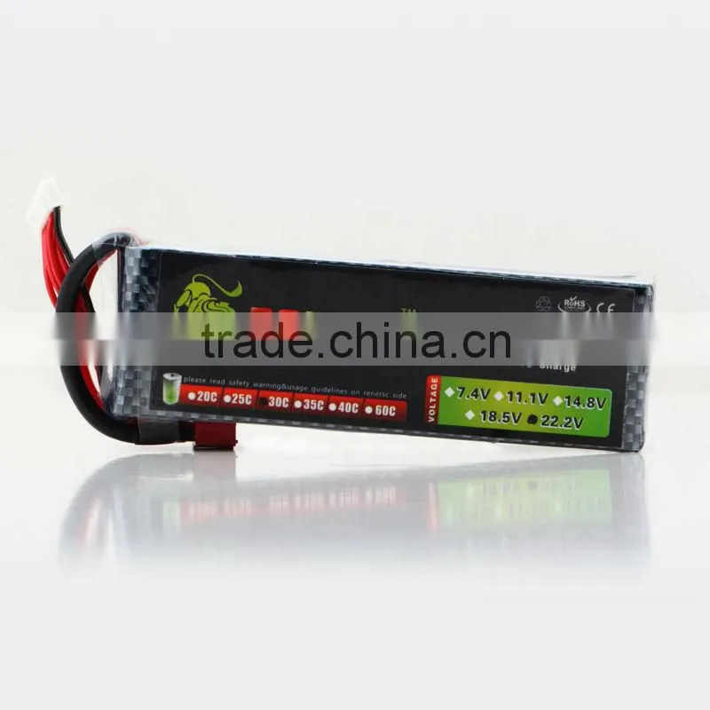 LION 22.2V 3500mAh 35C for rc helicopter rechargerable battery