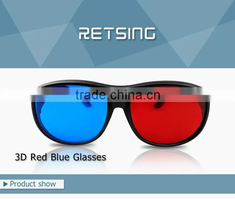 2015 Universal type 3D glasses/Red Blue Cyan 3D glasses Anaglyph 3D Plastic glasses