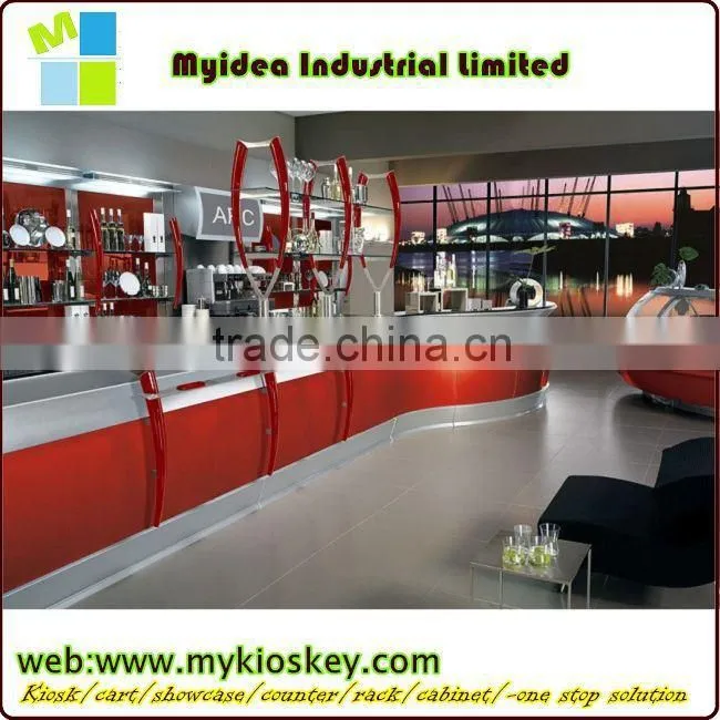 RGB Plastic lighted bar counter and led small bar table designs