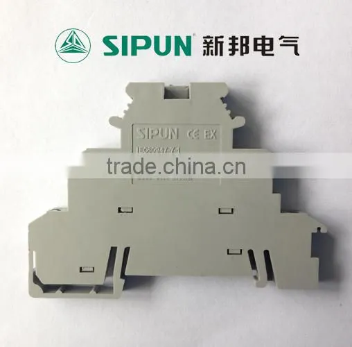UK2.5 SQMM frame type three layer terminal block