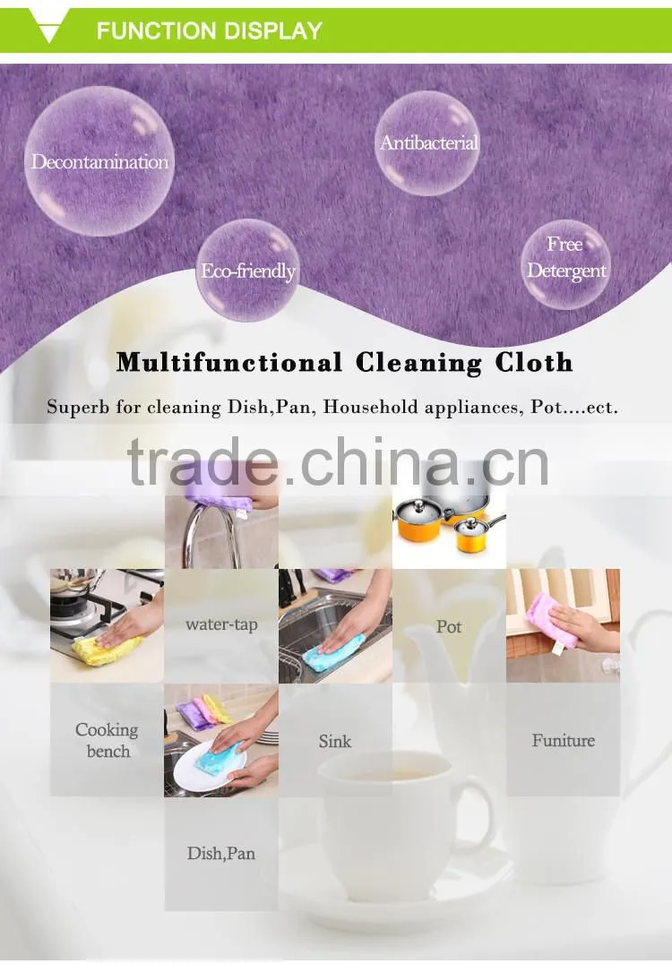set of 2 pieces wholesale kitchen sponge towel
