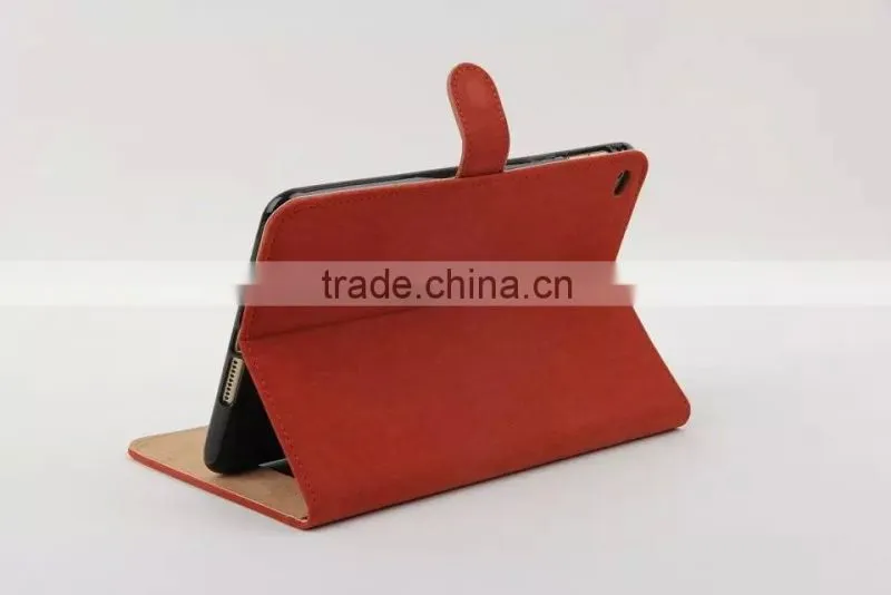 Squirrel Grain Leather Flip Case for iPad mini 4 Wallet Cover Case with Card Slot MT-5298