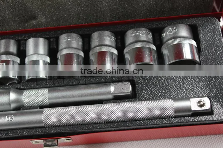 10PCS 1/2" metall box socket set 4010AAL GS KING TOOLS made in china