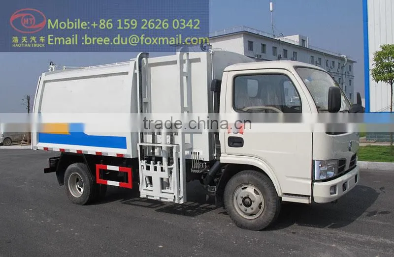 2015 China hot sale Hang barrel type bin garbage truck