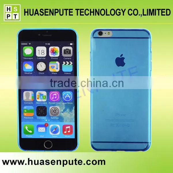 Ultra Slim Transparent TPU Cell Phone Holder Case For Apple Iphone6
