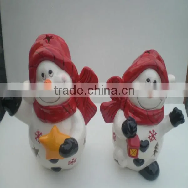 Ceramic Christmas Candlestick welcome OEM design