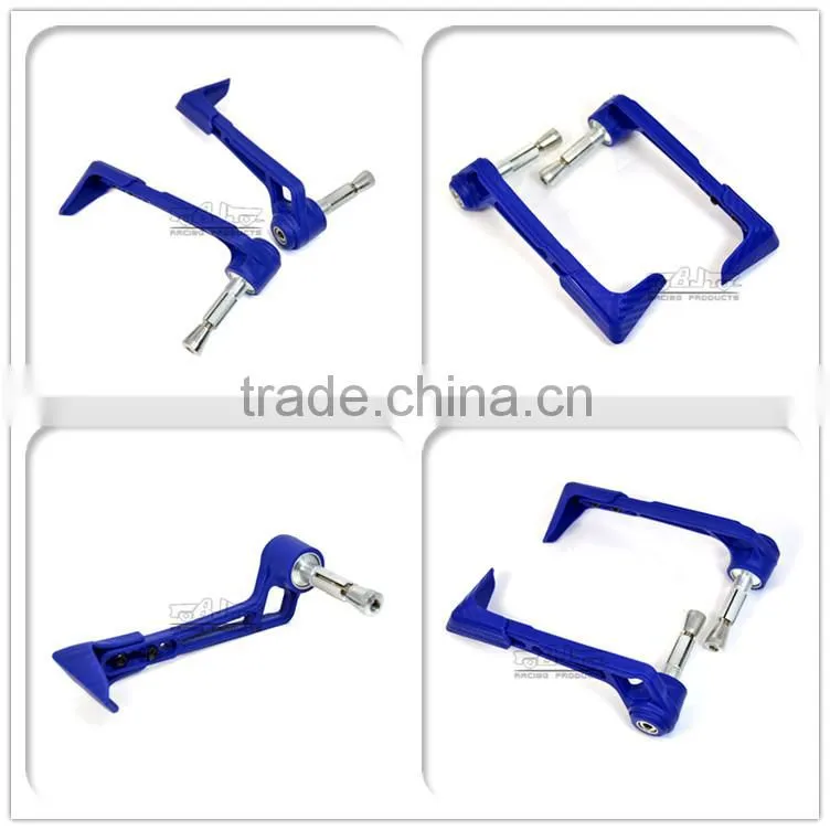 BJ-LG-004 Motorbike Parts Blue Bent Style Adjustable Plastic Motorcycle lever guard