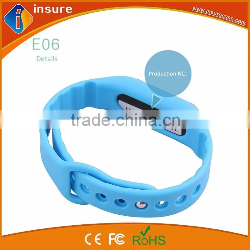 E06 bluetooth sport bracelet with TPU wristband