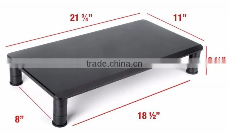 Wood monitor stand
