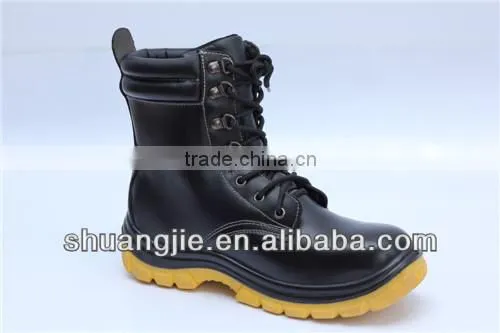 PU injected safety work boots leather safety shoes 9883-3