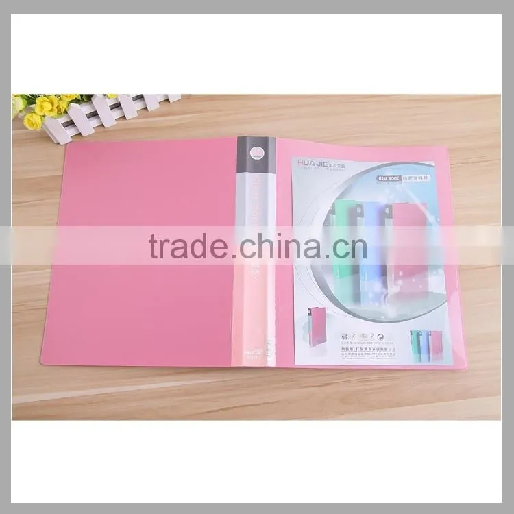 A4 size white creative pvc clear book ring binder