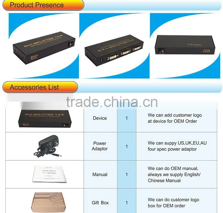 Dual-Link DVI 1x2 Splitter