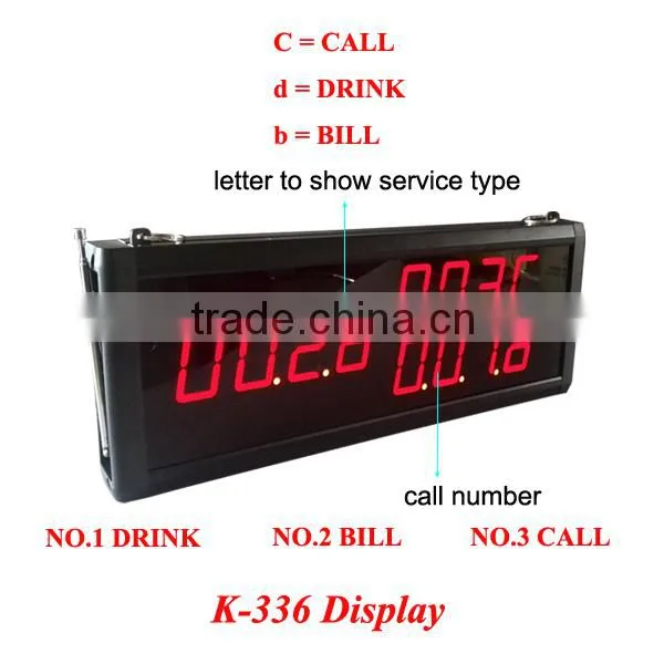 Kitchen Call Waiter System CE passed 433mhz restaurant call system digital electronic restaurant wireless sound system