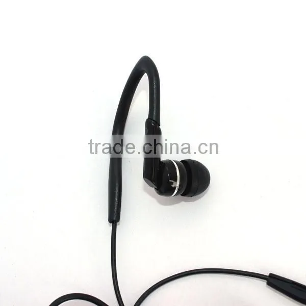 2014 product new super bass stereo fashion mp3 mobile phone sport earhook headphones china factory manufacturer