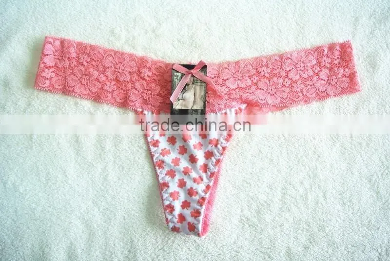 Alibaba Panties Supplier Cotton Sexy Thongs for Women