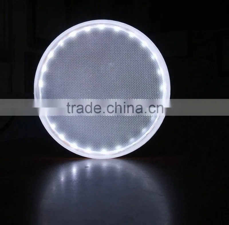 Edgelight light guide sheet with laser dot and V-Cutting progress art craft