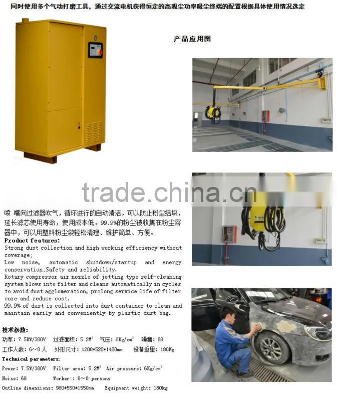 M400 central dust collection dry grinding system