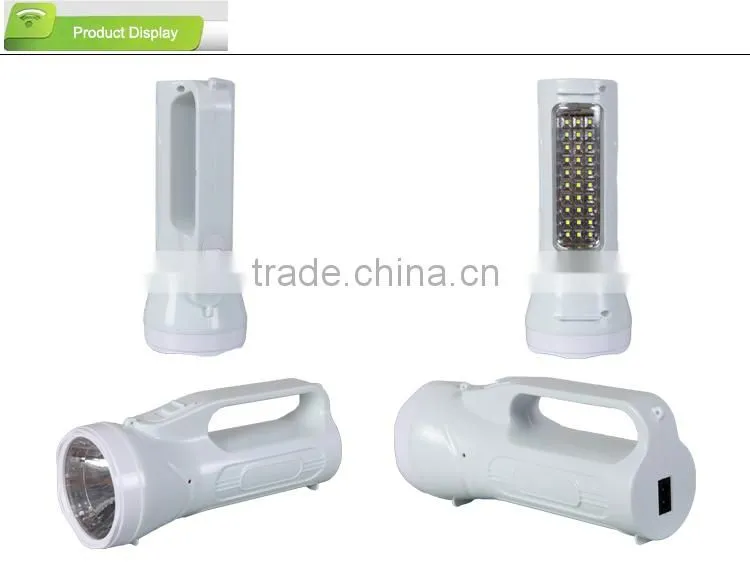 brightness portable rechargeable LED hunting flood light with sidelight