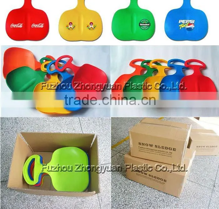 2014 Christmas promotion gift kids outdoor plastic sled