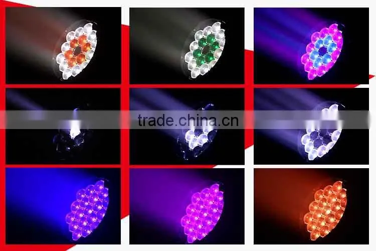 19pcsx12.8W RGBW 4in1 LED Moving Head Zoom Light