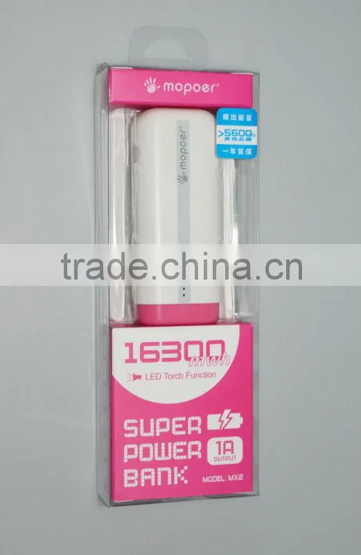 2015 new product intelligent 18650 slim bank power