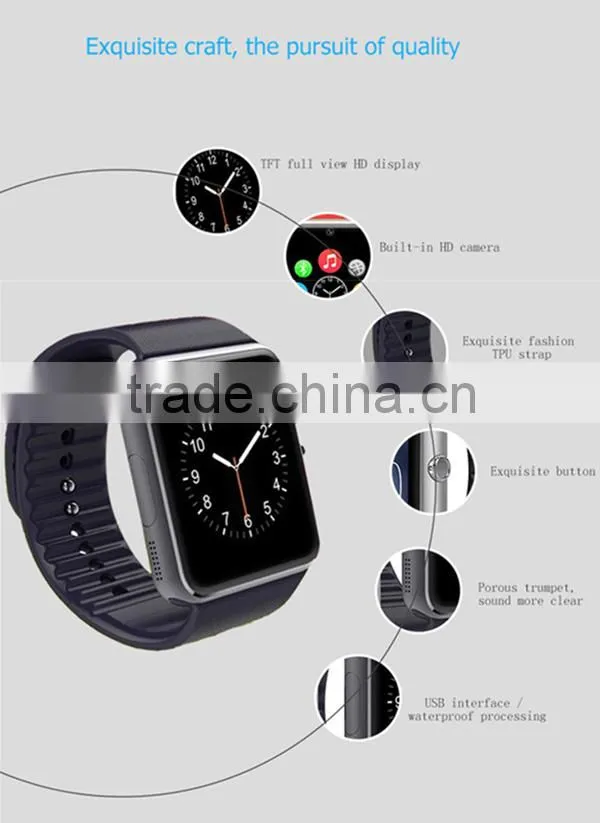 2016 Newest Bluetooth Smartwatch GT08 Smart Watch for iPhone and Android Smartphones