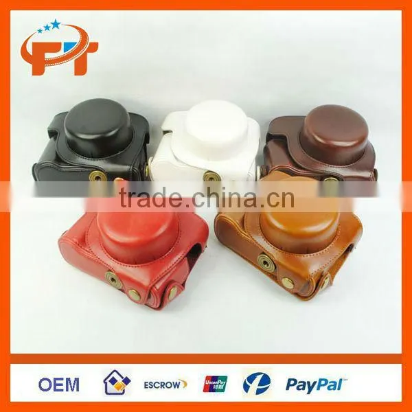 Pu Leather camera case for Panasonic GF6 X14-42mm & 20mm lens camera